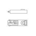 Z961 Zinc Alloy tension lock fo Octanorm Similar Drawing Aluminum Profile exhibition system,  R8  exhibition system
