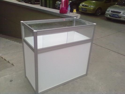 1M hight Information Counter,Octagonal Prism Desk, Customized desk specially for event show/tradeshow booth