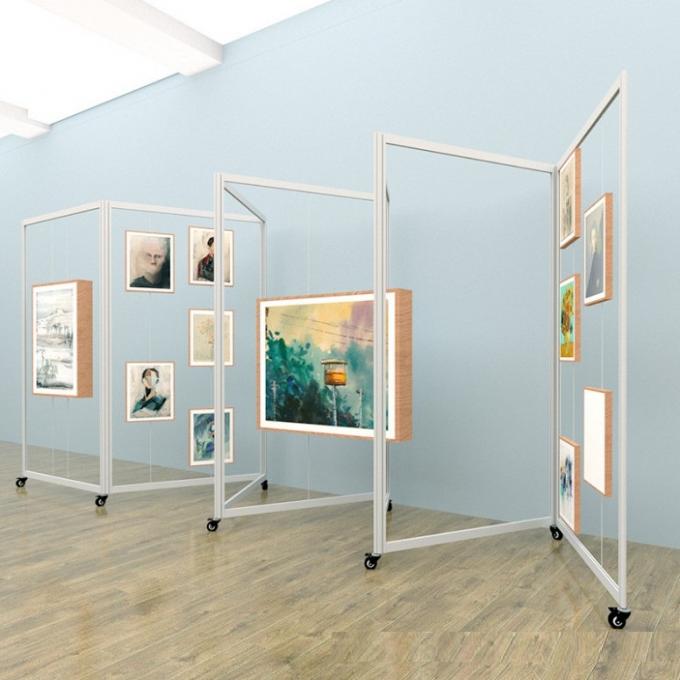 Kiosk & Screen Style Display Stands | Floor Displays with Cable Systems for displaying graphic panels, posters, artwork, 5