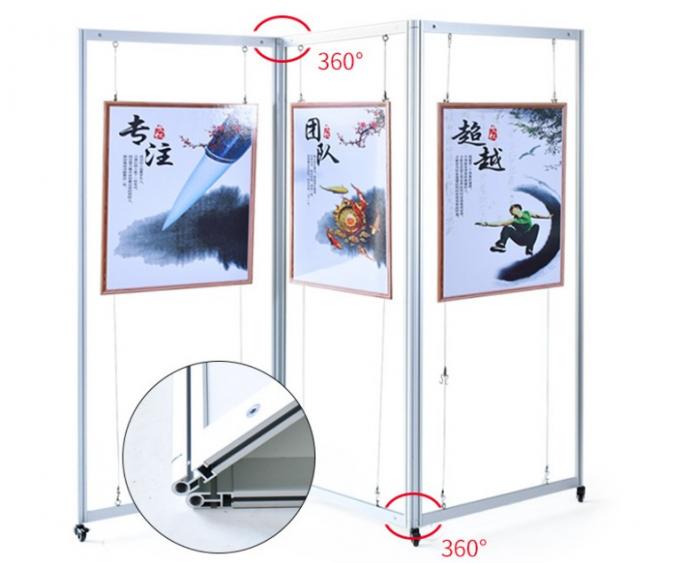 Kiosk & Screen Style Display Stands | Floor Displays with Cable Systems for displaying graphic panels, posters, artwork, 4