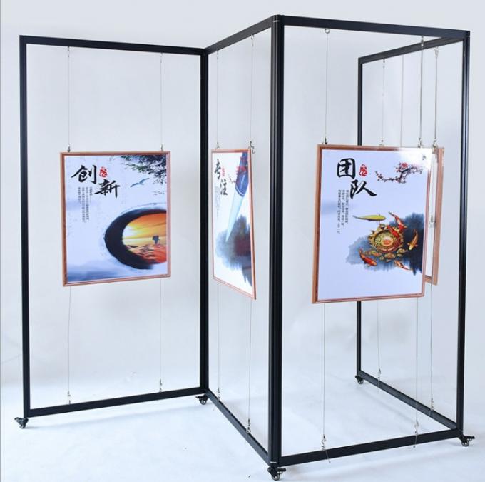 Kiosk & Screen Style Display Stands | Floor Displays with Cable Systems for displaying graphic panels, posters, artwork, 3
