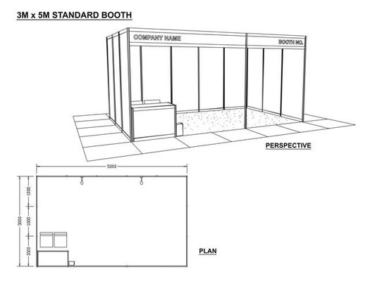 3X5M Easy Installing Wall Display Panel Stand Frame for Showroom Exhibition, Modular Stand forExhibition Event Show Fair