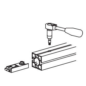 XM-A104 T30 Ratchet wrench Specially for Tension Lock Exhibition Equipment Supplier In China