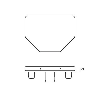 S230 Plastic End Cap of 5 way extrusion,Octanorm Similar Drawing, All kinds of plastic end caps for exhibition system