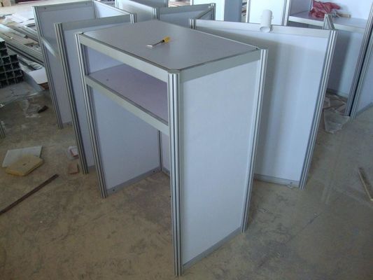 1M hight Information Counter,Octagonal Prism Desk, Customized desk specially for event show/tradeshow booth