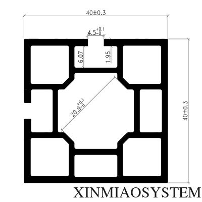 Custom Design Aluminum Frame Profiles Offering Customizationoptions and Surface Treatment Ideal for Machinery and Equipment Assembly