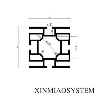 40mm SEG Fabric Square Pillar、8-slot Aluminum Exhibition Extrusion,Maxima System Aluminum Column、Easy Assembly Trade Show Aluminum Profile、SEG Tension Fabric Booth Frame
