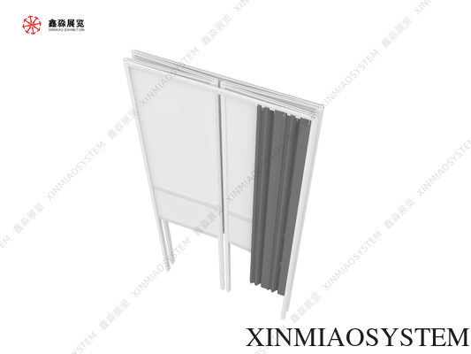 Custom Size Free Design Aluminum Profile Voting Booth Easy Assemble Collapsible Election Polling Booth With Inner Table