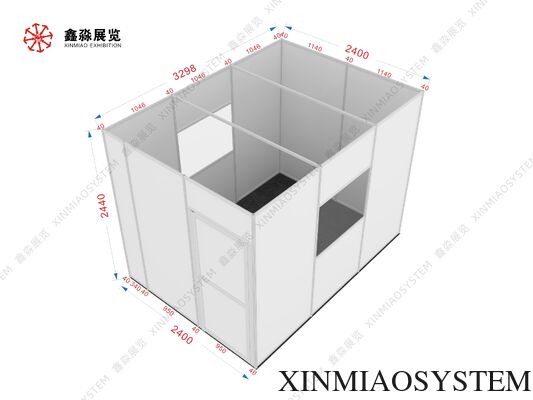Exhibition Booth Modular Aluminum Construction Easy To Set Up Reusable And Waterproof Suitable For Medical Quarantine