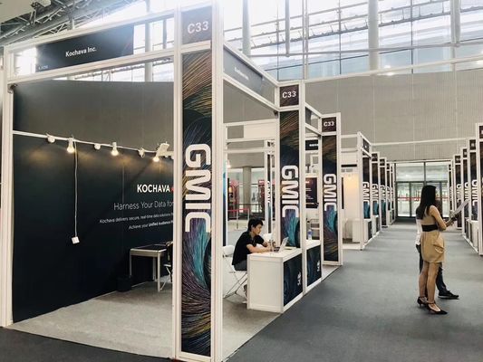 Modular aluminum exhibition booth, portable exhibition booth aluminum made display booth for tradeshow event