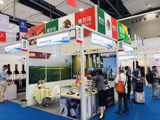 Modular aluminum exhibition booth, portable exhibition booth aluminum made display booth for tradeshow event