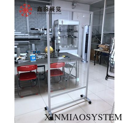 Office Aluminum Clear Acrylic Moving Partition Wall Room Dividers Partitions Screen