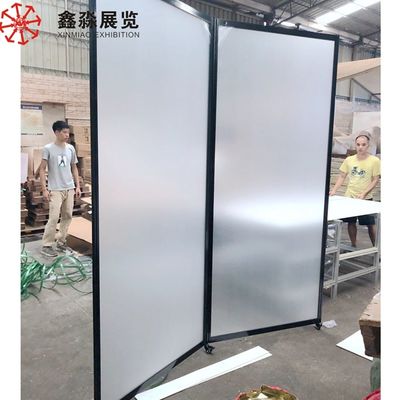 Aluminum Frame Acrylic Partition Screen Mobile Restaurant Clear Polycarbonate Room Divider