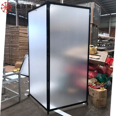 Aluminum Frame Acrylic Partition Screen Mobile Restaurant Clear Polycarbonate Room Divider