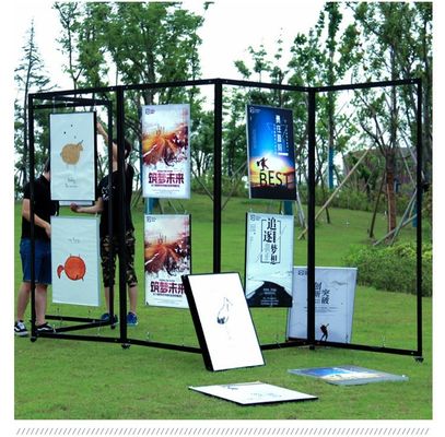 Kiosk & Screen Style Display Stands | Floor Displays with Cable Systems for displaying graphic panels, posters, artwork,