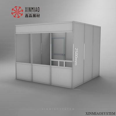 3X3M Custom Exhibition Booth With Door For Indoor Use,Modular Aluminum Frame Quick Assemble Room