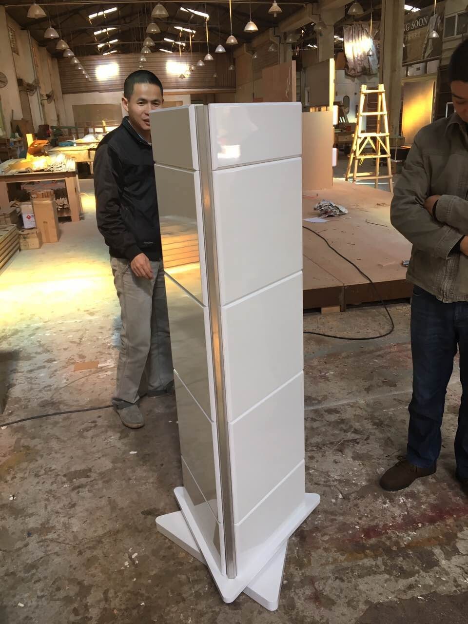 Aluminum Display Racks For Door&Window Accesories, Rotatable Display ...