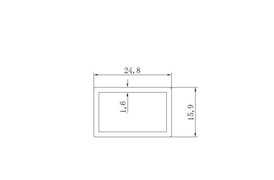 16*25mm Aluminum profiles Commercial props ,display and exhibit appliances design