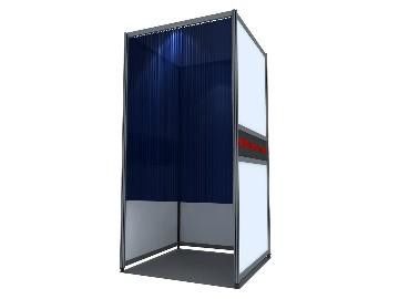 Voting booth exhibition booth display