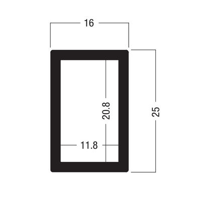 Z300 25x16MM Beam Extrusion,Aluminum equipmen suit for tension lock