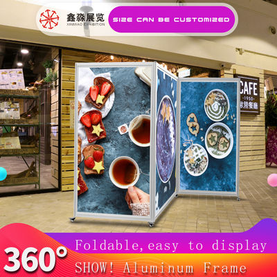 Aluminum Frame Free Standing Pavilion, Sound absorb Room Divider,Foldable Display Panel. Portable Exhibition Stall Stand