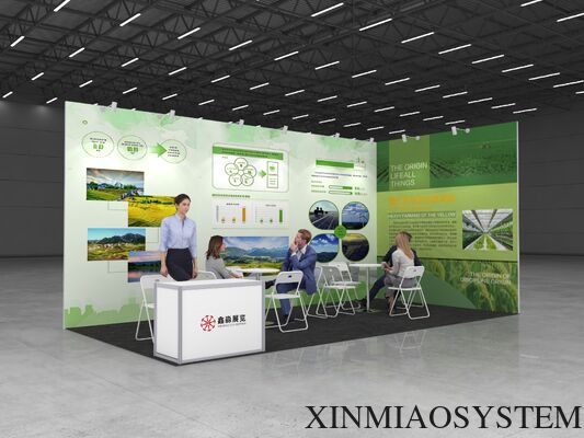 Versatile modular EXPO STAND suitable for various booth sizes and adaptable layouts enhancing presence at industry events