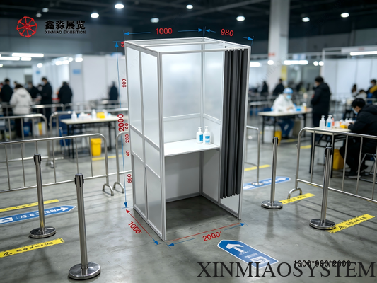 Foldable Temporary Consultation Booth Privacy Registration Booth Multi-purpose Privacy Booth