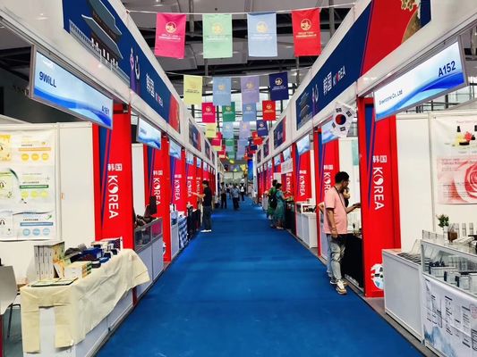 Modular aluminum exhibition booth, portable exhibition booth aluminum made display booth for tradeshow event