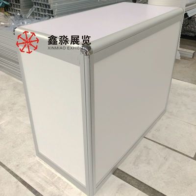 Foldable aluminum front desk of 3X3M exhibition booth, New coming exhibition folding desk