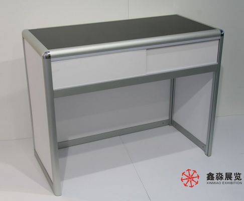 Foldable aluminum front desk of 3X3M exhibition booth, New coming exhibition folding desk