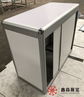 Counters of exhibition booth, counters for tradeshow stand, folding portable counter folded free of tool