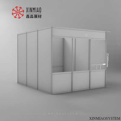 3X3M Custom Exhibition Booth With Door For Indoor Use,Modular Aluminum Frame Quick Assemble Room