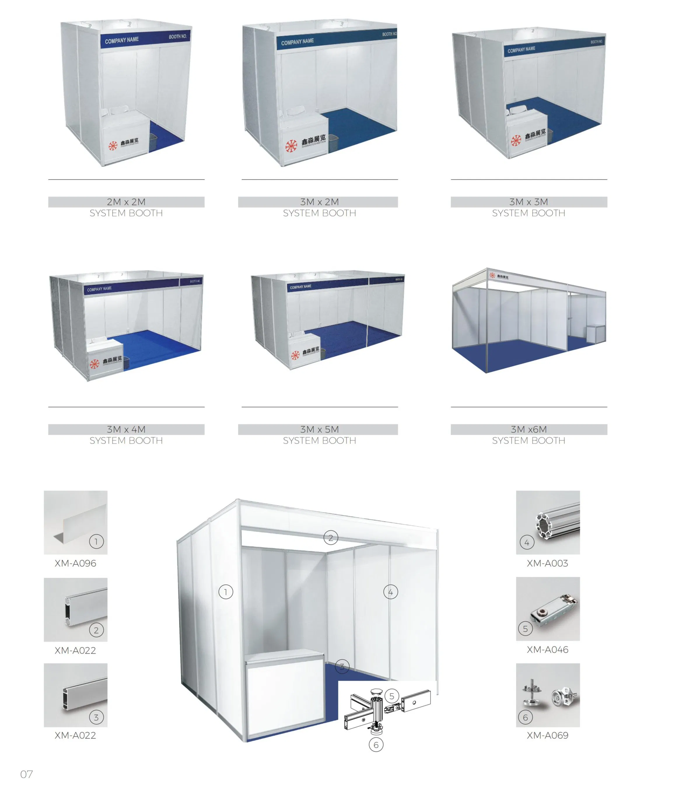 Qatar Expo 3x3M Shell Scheme Booth for Tradeshow And Event, Chinese Chaep Aluminum Exhibition Stand Supplier 1