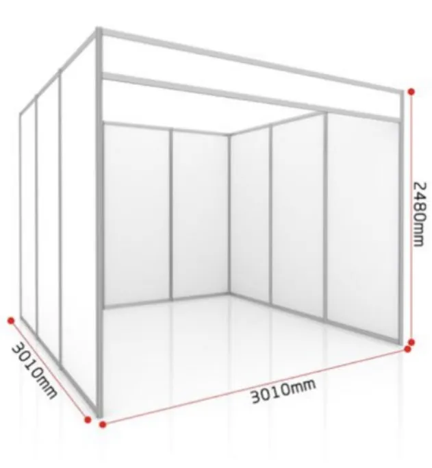 Qatar Expo 3x3M Shell Scheme Booth for Tradeshow And Event, Chinese Chaep Aluminum Exhibition Stand Supplier 3